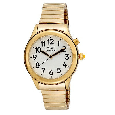 Ladies Talking Watch-Gold Flex