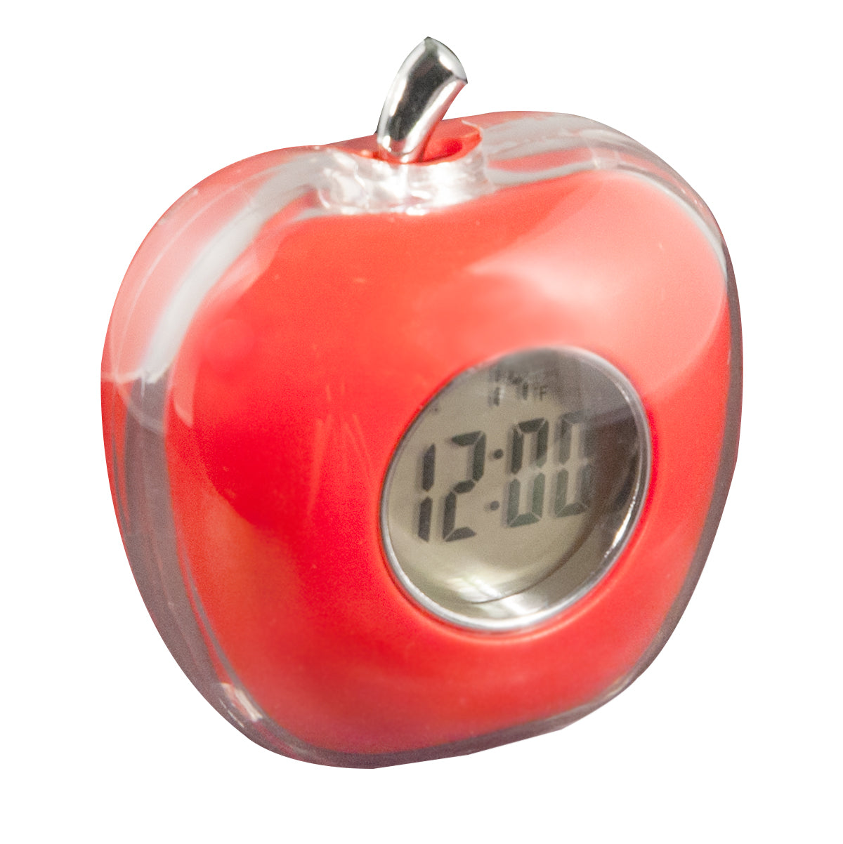 Apple Shaped Talking Alarm Clock with Temperature