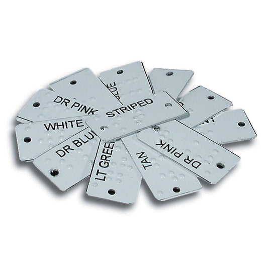 Braille Clothing Tags