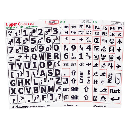 Large Print Keyboard Labels