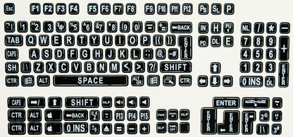 Large Print Keyboard Labels