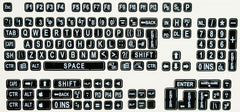 Large Print Keyboard Labels