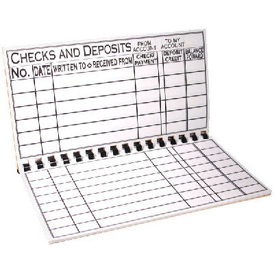 Pocket Size Large Print Check Register