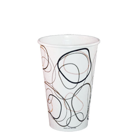 8oz Mocha Hot Paper Cups, 1000/case